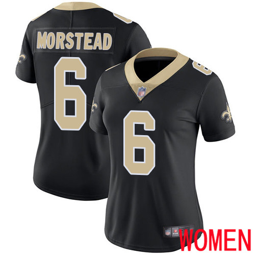 New Orleans Saints Limited Black Women Thomas Morstead Home Jersey NFL Football #6 Vapor Untouchable Jersey